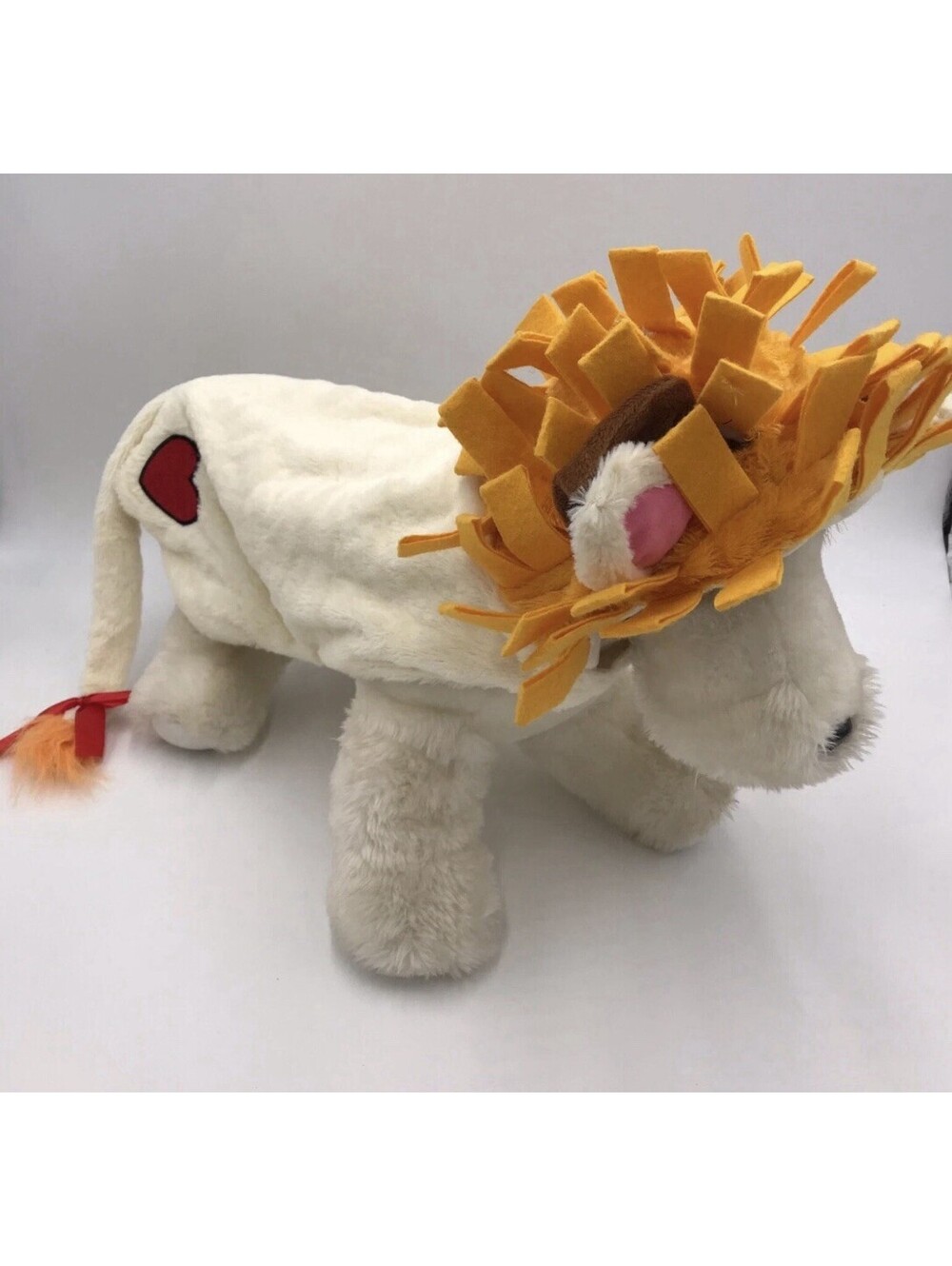 Top Paw Lion Dog Costume Coat Jacket For Dogs Size Medium With Hood